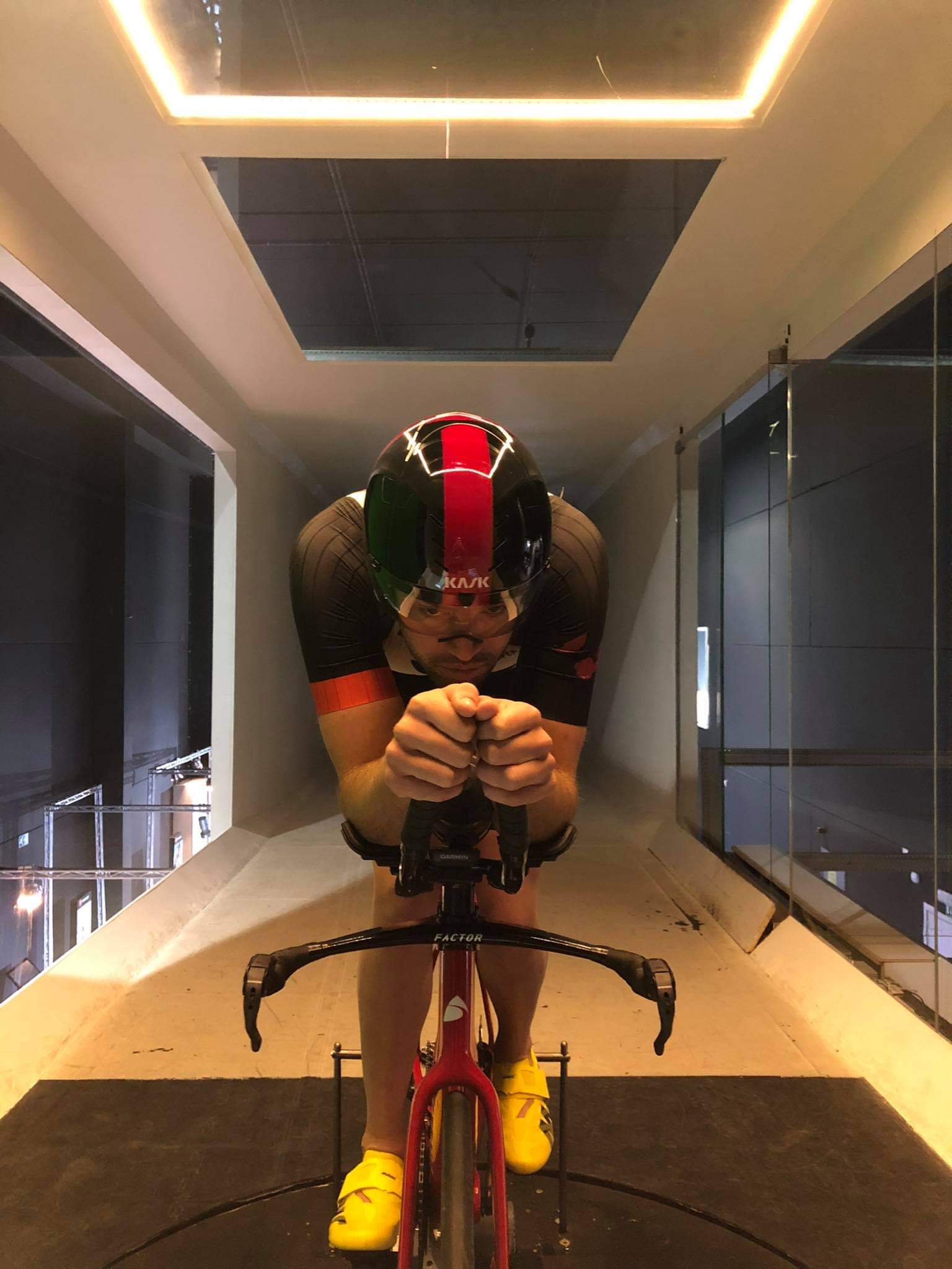 Professional bike fitting session with advanced measurement technology